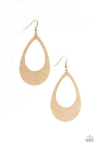 Paparazzi What a Natural - Gold Earrings
