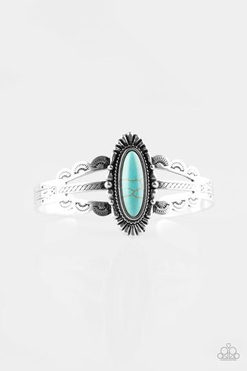 Paparazzi Desert Sage - Blue Bracelet