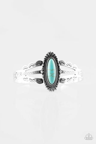 Paparazzi Desert Sage - Blue Bracelet