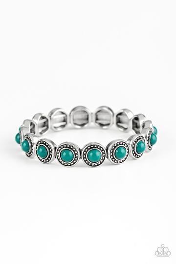 Paparazzi Globetrotter Goals - Green Bracelet