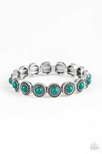 Paparazzi Globetrotter Goals - Green Bracelet