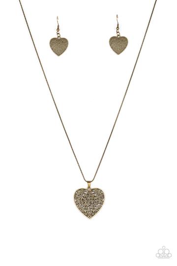 Paparazzi Look Into Your Heart - Brass Necklace