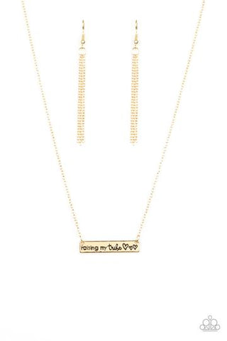 Paparazzi Raising My Tribe - Gold Necklace