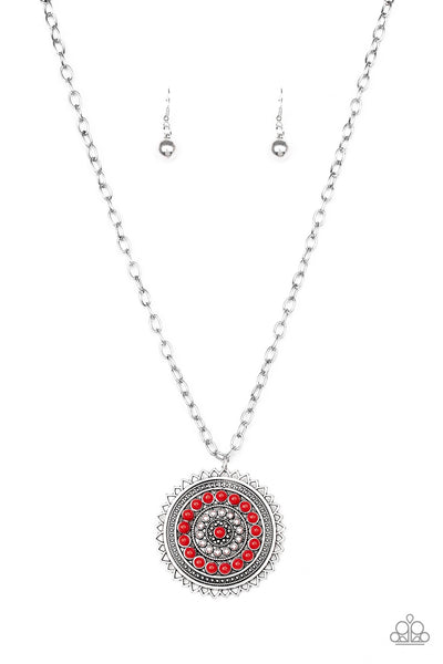Paparazzi Lost SOL - Red Necklace