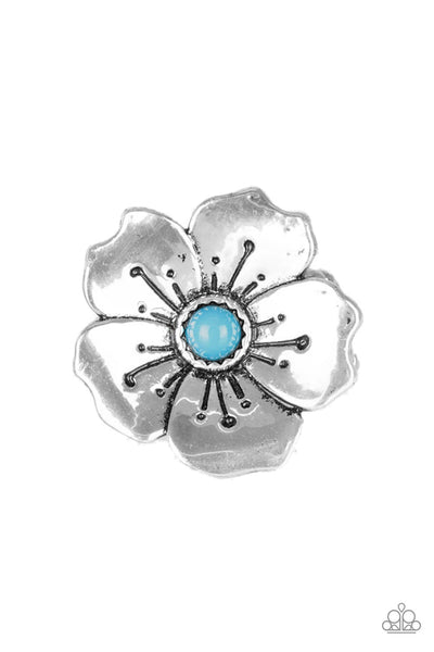 Paparazzi Boho Blossom - Blue Ring