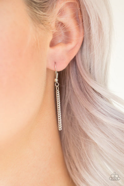 Paparazzi Triple Shimmer - White Necklace