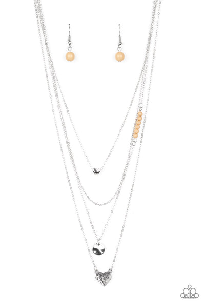 Paparazzi Gypsy Heart - Brown Necklace