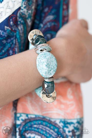 Paparazzi Glaze of Glory - Blue Bracelet