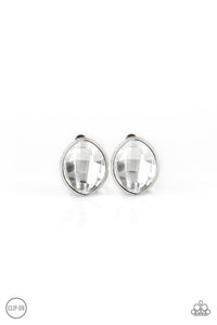 Paparazzi Movie Star Sparkle - White Earrings
