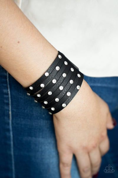 Paparazzi Sass Squad - Black Bracelet