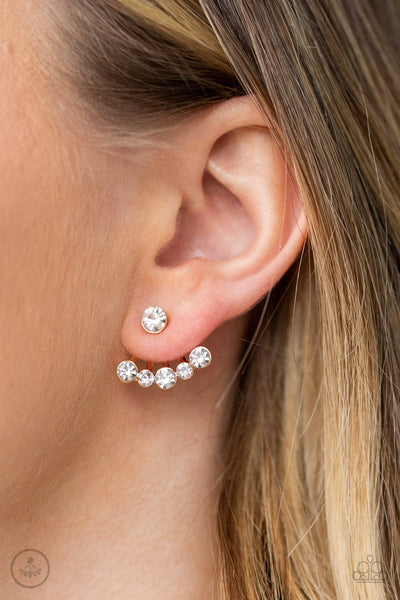 Paparazzi Jeweled Jubilee - Gold Earrings