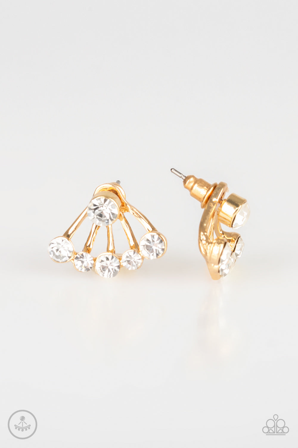Paparazzi Jeweled Jubilee - Gold Earrings