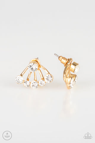 Paparazzi Jeweled Jubilee - Gold Earrings