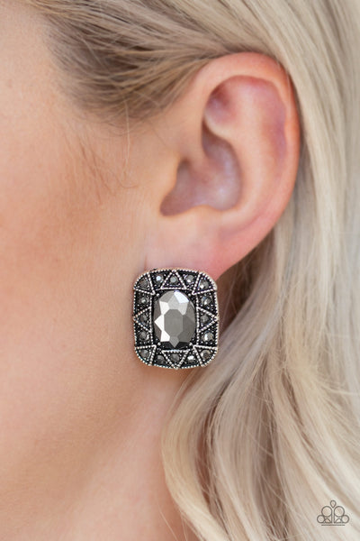 Paparazzi Young Money - Silver Earrings