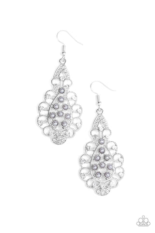 Paparazzi Sprinkle On The Sparkle - Silver Earrings