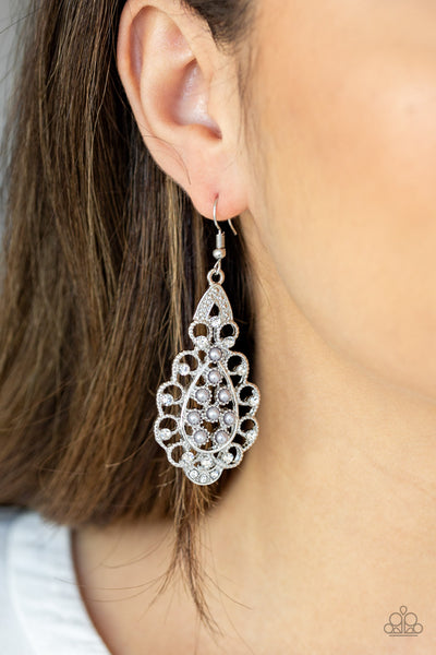 Paparazzi Sprinkle On The Sparkle - Silver Earrings