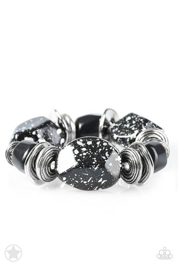 Paparazzi Glaze of Glory - Black Bracelet