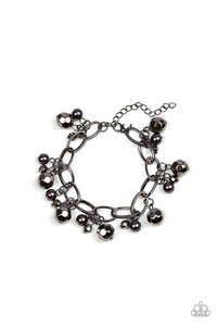 Paparazzi Make Do In Malibu - Black Bracelet