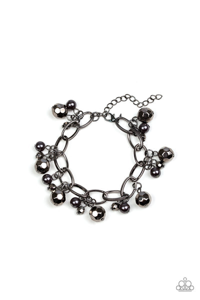 Paparazzi Make Do In Malibu - Black Bracelet