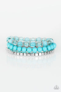 Paparazzi Globetrotter Glam - Blue Bracelet