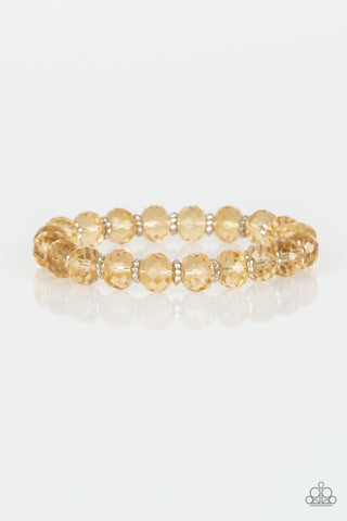 Paparazzi Crystal Candelabras - Gold Bracelet