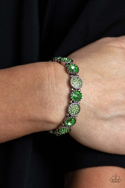 Paparazzi Take A Moment To Reflect - Green Bracelet