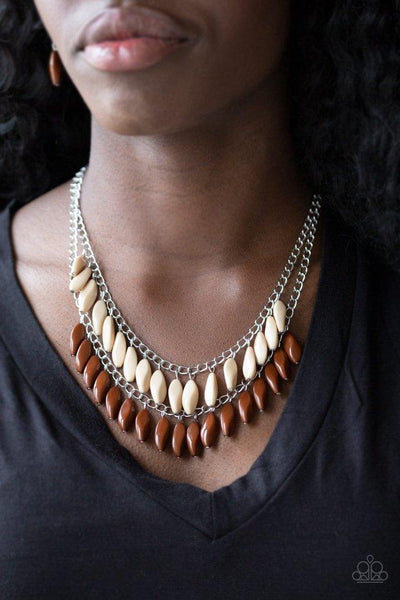Paparazzi Beaded Boardwalk - Brown