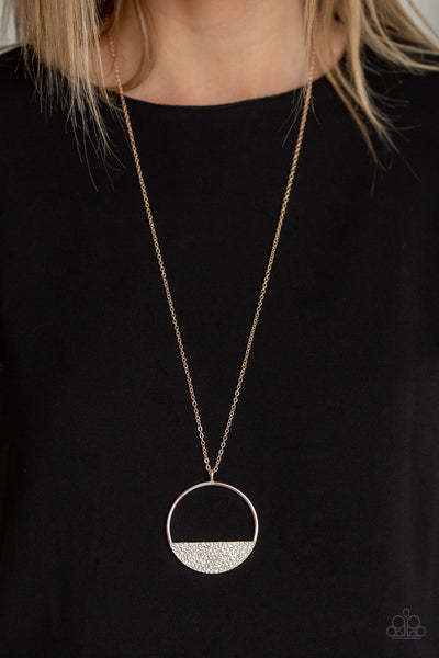 Paparazzi Bet Your Bottom Dollar - Rose Gold Necklace