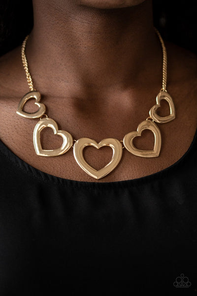 Paparazzi Hearty Hearts - Gold