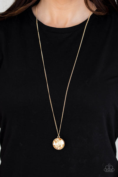 Paparazzi Dauntless Diva - Gold Necklace