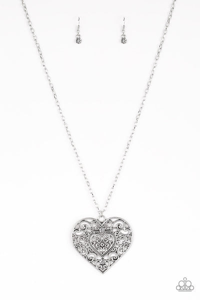 Paparazzi Classic Casanova - Silver Necklace