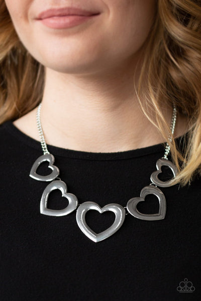 Paparazzi Hearty Hearts - Silver