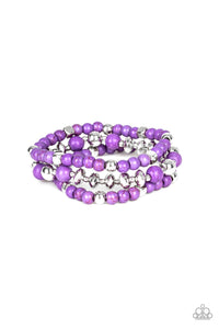 Paparazzi Mountain Artist - Purple Bracelet