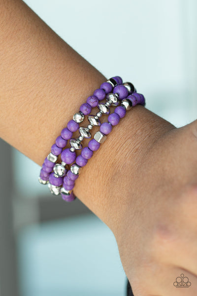 Paparazzi Mountain Artist - Purple Bracelet