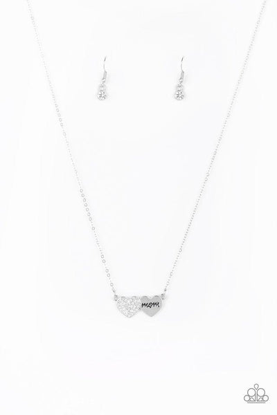Paparazzi Mama Knows Best - White Necklace