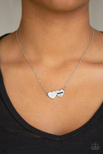 Paparazzi Mama Knows Best - White Necklace