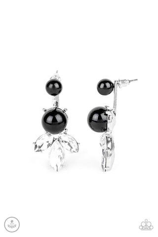 Paparazzi Extra Elite - Black Earrings