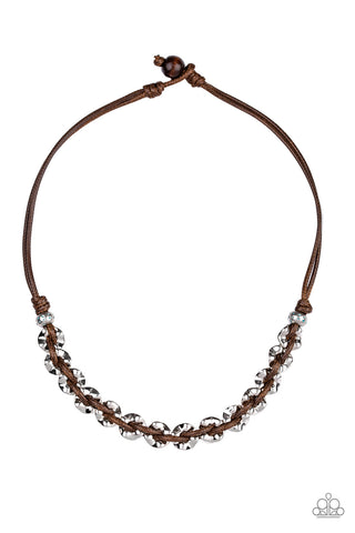 Paparazzi Joy Riding - Brown Necklace