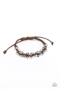 Paparazzi Ride The Rails - Brown Bracelet