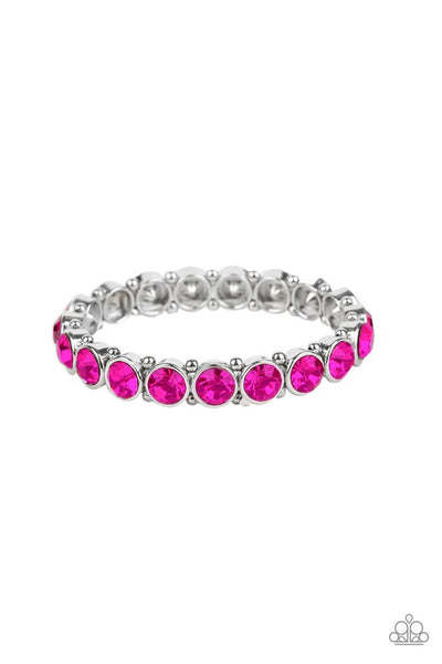 Paparazzi Sugar-Coated Sparkle - Pink Bracelet