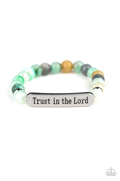 Paparazzi Trust Always - Green Bracelet