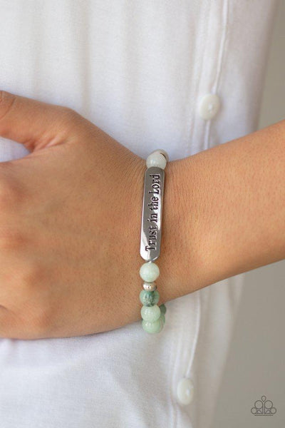 Paparazzi Trust Always - Green Bracelet