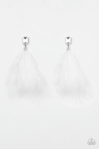 Paparazzi The SHOWGIRL Must Go On! - White Earrings