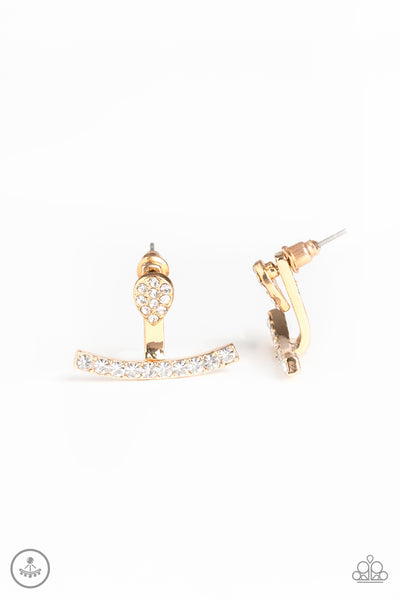 Paparazzi Glowing Glimmer - Gold Earrings