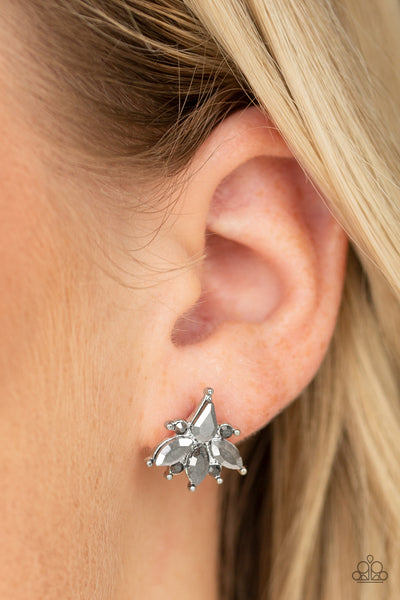 Paparazzi Stellar Sheen - Silver Earrings