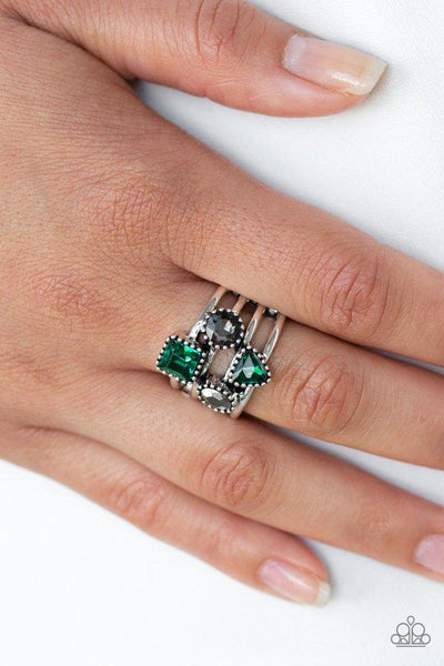 Paparazzi Geo Jazz - Green