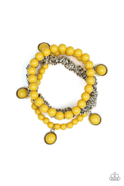 Paparazzi Good Vibes Only - Yellow