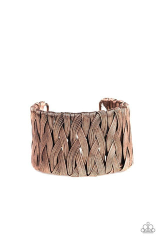 Paparazzi Take It or WEAVE It - Copper Bracelet