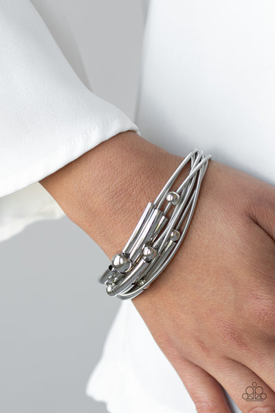 Paparazzi Basic Magnetics - Silver Bracelet