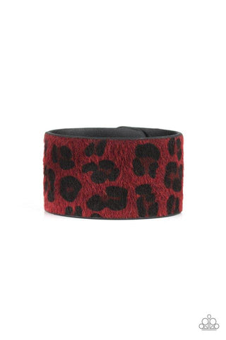 Paparazzi Cheetah Cabana - Red